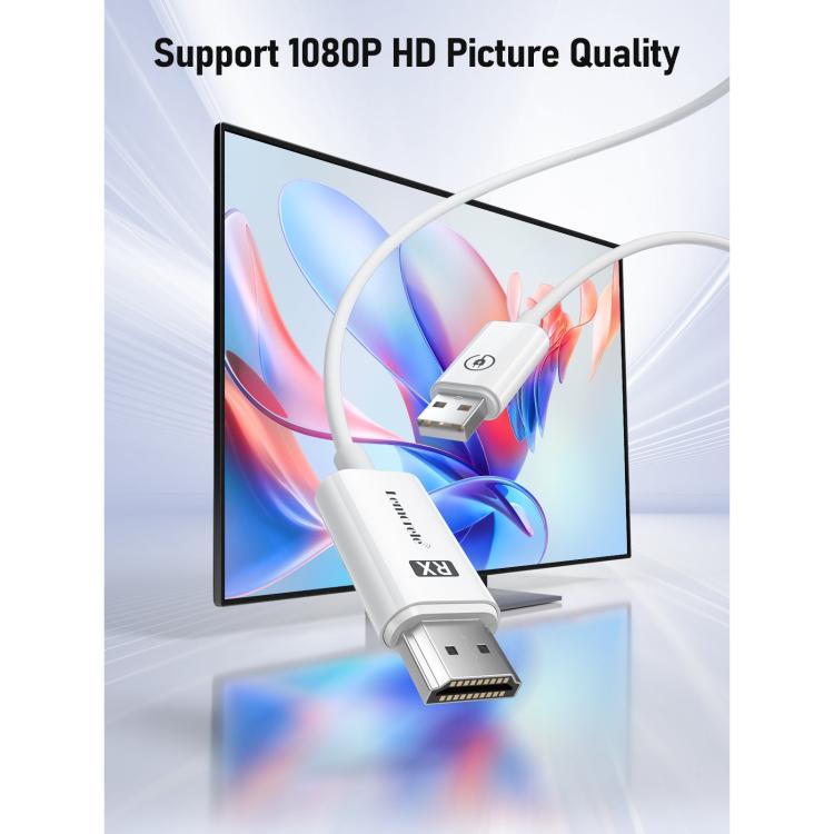 Lemorele P100 HDMI-compatible Wireless Transmitter Set 1080P 5GHz WiFi 50M Long Range Adapter