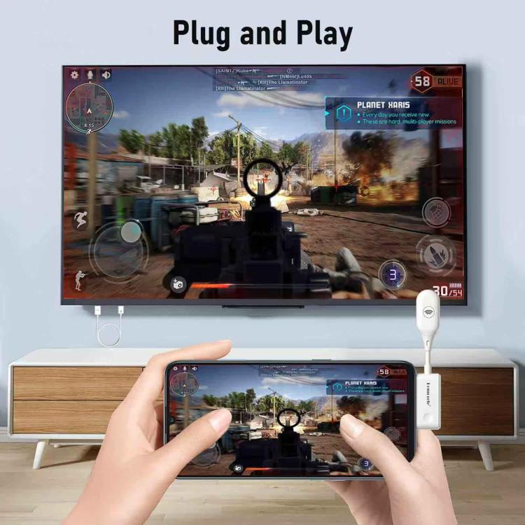 Lemorele P10 USB-C Wireless Transmitter Set 1080P 5GHz WiFi 50M Long Range Adapter