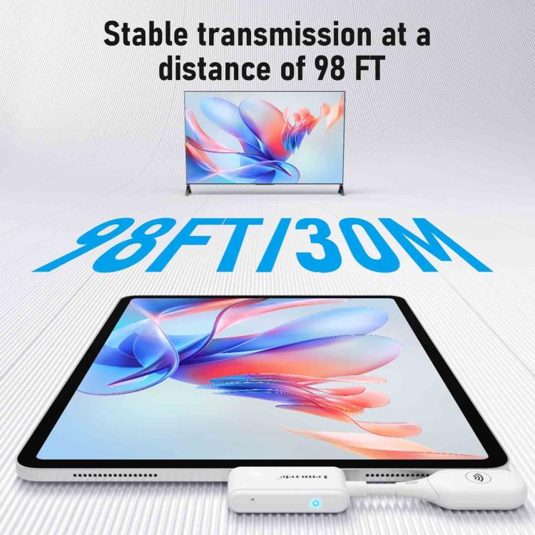 Lemorele P10 USB-C Wireless Transmitter Set 1080P 5GHz WiFi 50M Long Range Adapter
