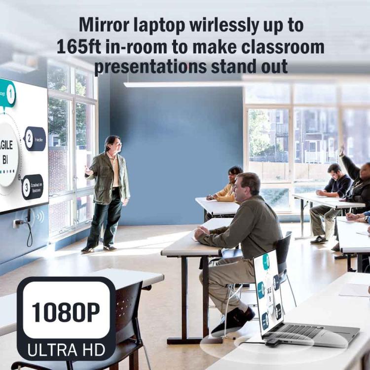 Lemorele G57 1 Receiver 8 Transmitters HDMI-compatible Wireless Set 1080P 50M WiFi Presentation Adapter