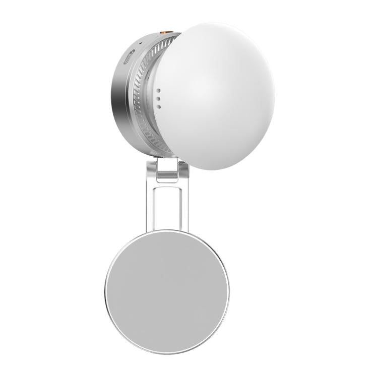 K08 3-Color Temperature Phone Photography Light 360 Degree Foldable Selfie Magnetic LED Ring Light