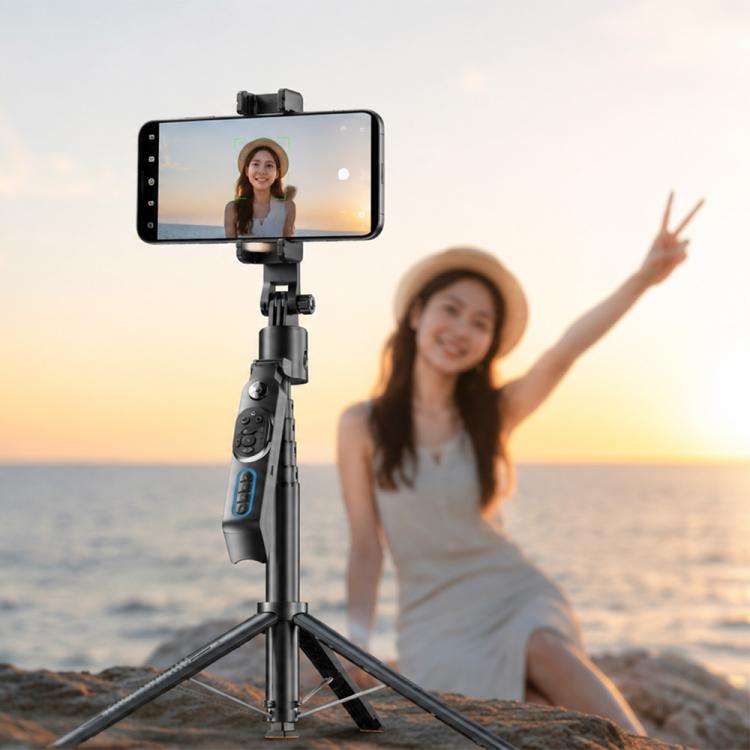 Q575TK Auto Pop-up Face Tracking Gesture Control Smart Gimbal Tripod AI Selfie Stick, Q575TK