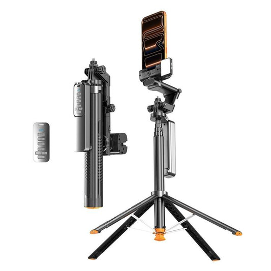 Q54 RGB Fill Light AI Gimbal Selfie Stick Face Tracking Magnetic Extendable Phone Tripod Stand, Q54