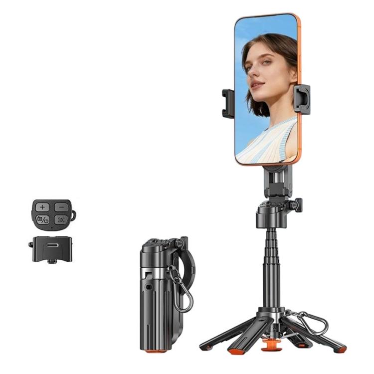 T13Y-C Bluetooth Remote Magnetic Phone Holder Auto Pop-Up Tripod Extendable Selfie Stick, T13Y-C