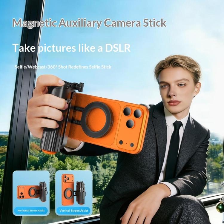 T13Y-C Bluetooth Remote Magnetic Phone Holder Auto Pop-Up Tripod Extendable Selfie Stick, T13Y-C