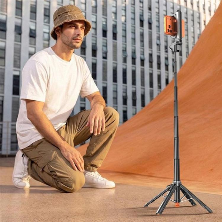 T35 Photography Auto Pop-Up Extendable Tripod Bluetooth Selfie Stick with Remote Control, T35