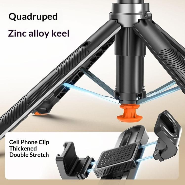 T35 Photography Auto Pop-Up Extendable Tripod Bluetooth Selfie Stick with Remote Control, T35