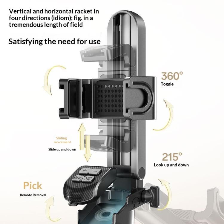 T35 Photography Auto Pop-Up Extendable Tripod Bluetooth Selfie Stick with Remote Control, T35