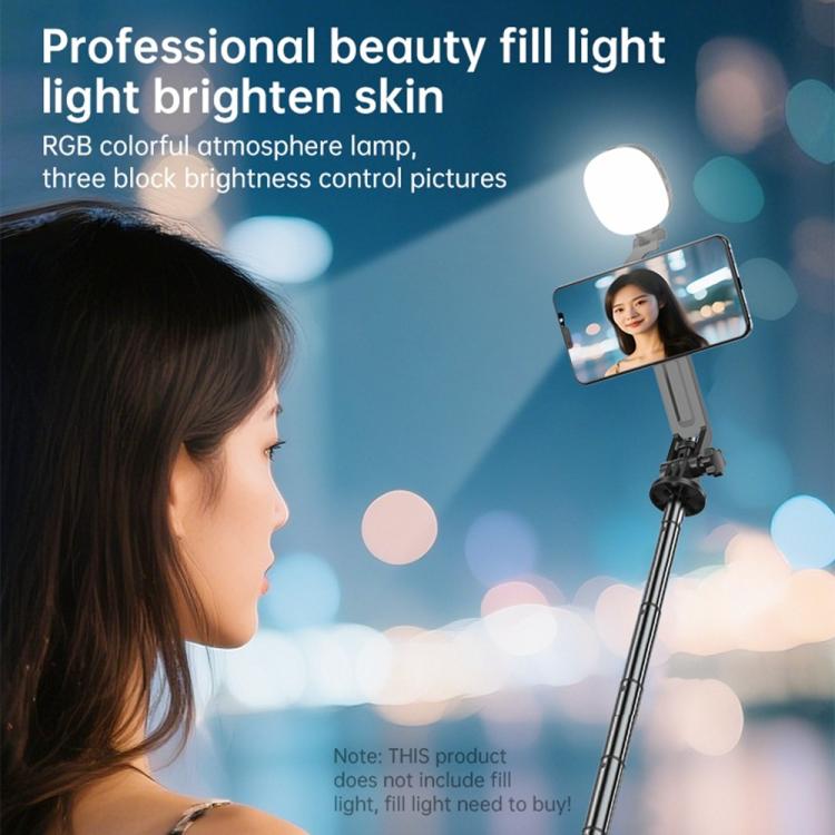 K14 1.7m Extendable Remote Control Magnetic Phone Stand Selfie Stick Tripod, K14