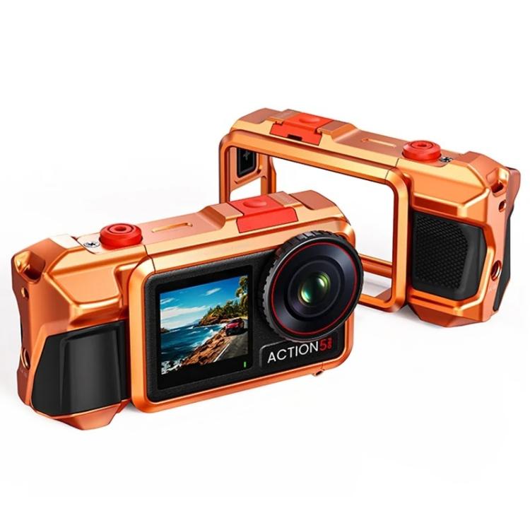 For DJI Osmo Action 3 / 4 / 5 Pro Cage Frame Action Camera Aluminum Alloy Protective Case