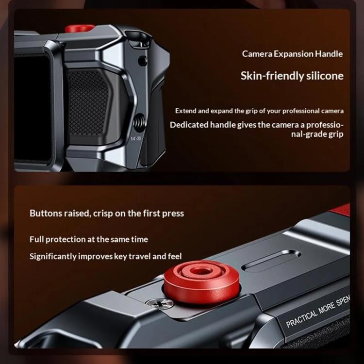 For DJI Osmo Action 3 / 4 / 5 Pro Cage Frame Action Camera Aluminum Alloy Protective Case