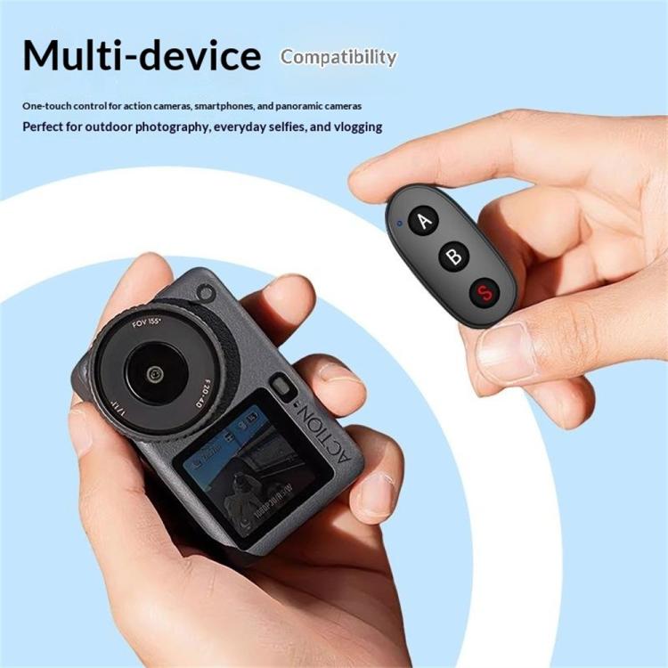 D09 3-Button BT Remote Control For DJI, Insta360, GoPro And Other Action Cameras, Smartphones