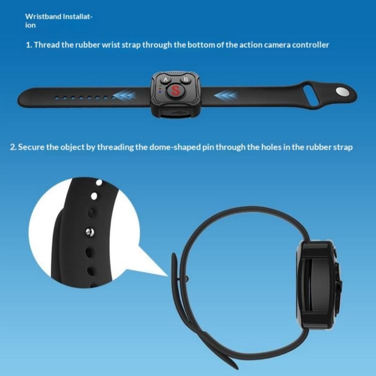D10 Wireless Controller BT Remote Control For DJI Action, GoPro, Insta360 Action Cameras