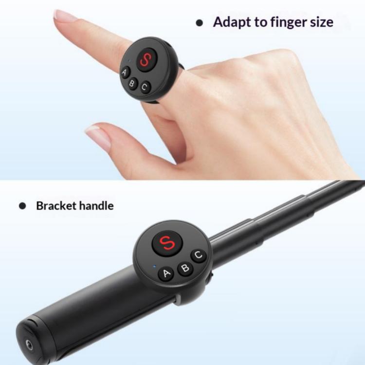 D11 BT Remote Control Ring Wearable Action Camera Controller For DJI Action, GoPro, Insta360 Action Cameras