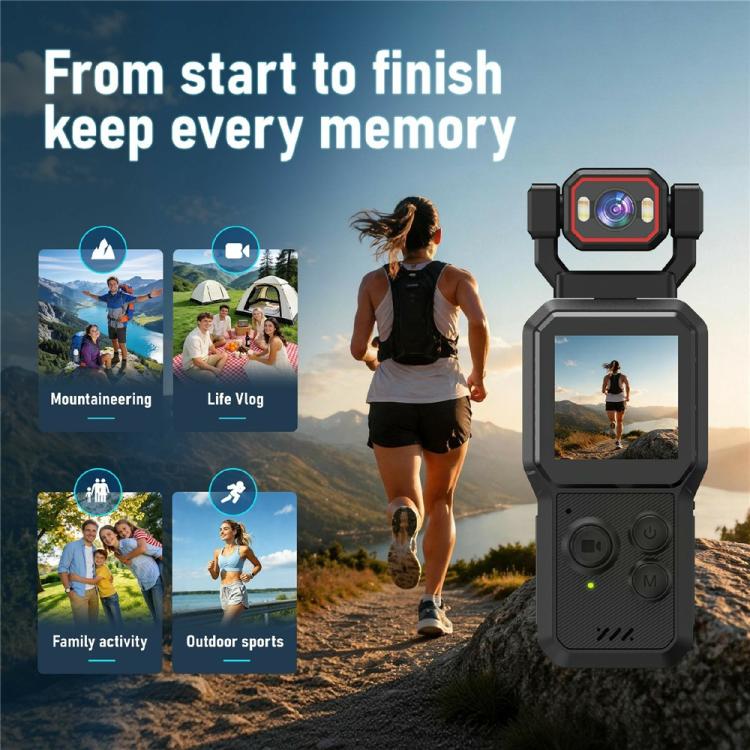 D1 4K HD Recording WiFi Bluetooth Vlogging Camera 1.54 Inch HD Screen Portable Handheld Camera, D1