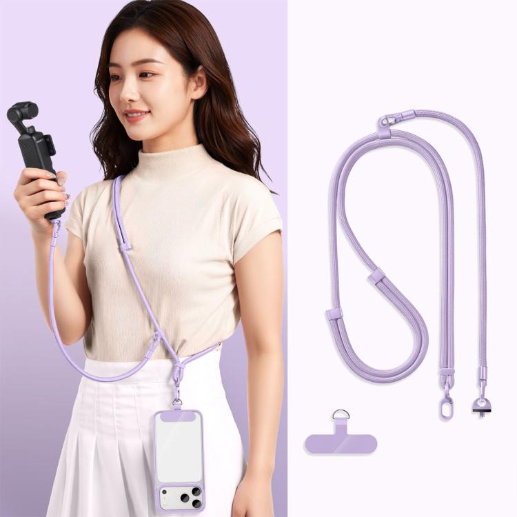 Adjustable Long And Short Anti-Loss 3-in-1 Crossbody Camera Strap, For DJI Osmo Pocket 4 / 3
