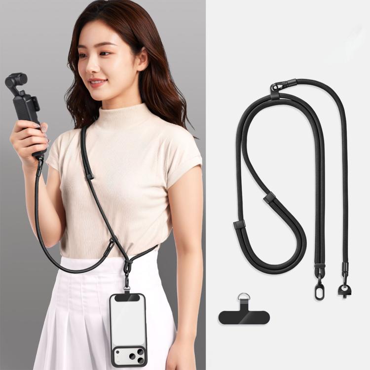 Adjustable Long And Short Anti-Loss 3-in-1 Crossbody Camera Strap, For DJI Osmo Pocket 4 / 3