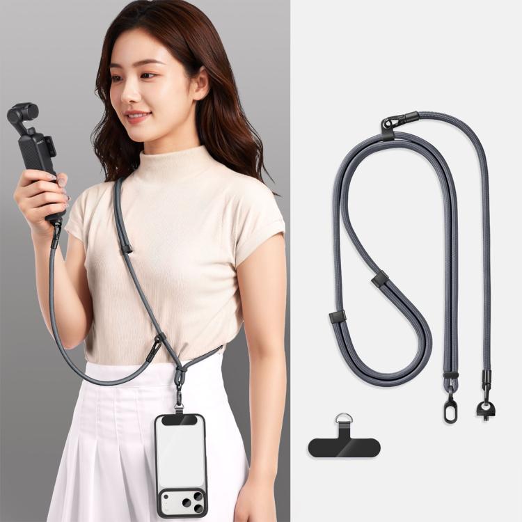 Adjustable Long And Short Anti-Loss 3-in-1 Crossbody Camera Strap, For DJI Osmo Pocket 4 / 3
