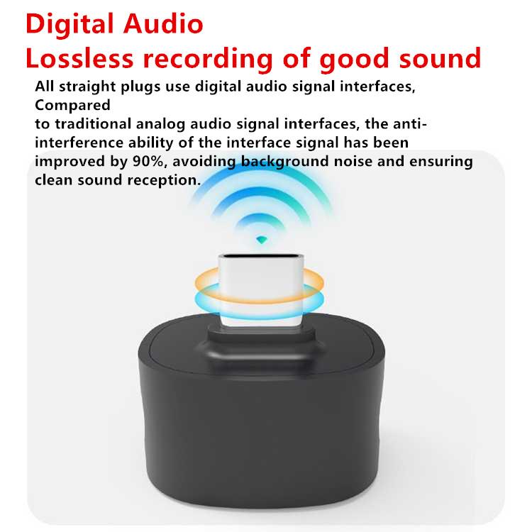 J68 4-in-1 Wireless Lavalier Noise Reduction Magic Microphone, with USB-C Receiver and Charging Case, J68