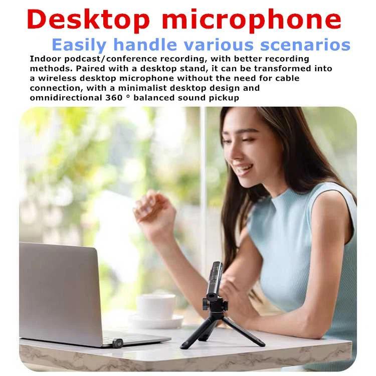 J68 4-in-1 Wireless Lavalier Noise Reduction Magic Microphone, with USB-C Receiver and Charging Case, J68