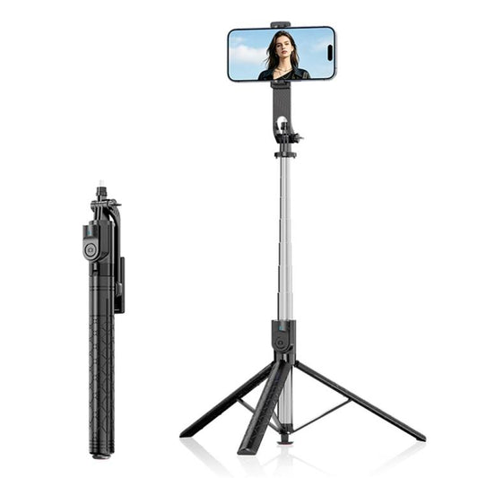 K52 With Bluetooth Remote Outdoor Travel 2.08m Extendable Selfie Stick Tripod, K52
