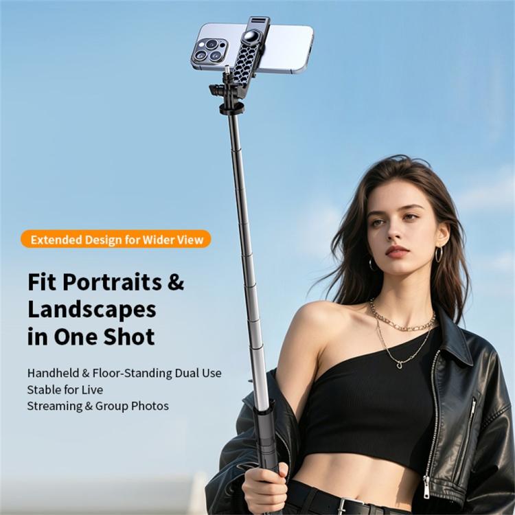 K52 With Bluetooth Remote Outdoor Travel 2.08m Extendable Selfie Stick Tripod, K52