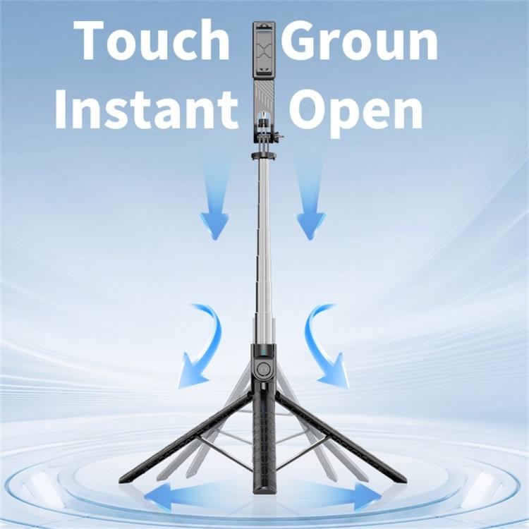 K52 With Bluetooth Remote Outdoor Travel 2.08m Extendable Selfie Stick Tripod, K52