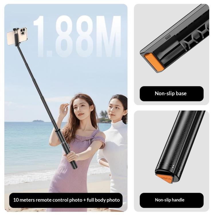 P28 For Photography Live Streaming 1.88m Extendable Selfie Stick Auto-Open Tripod, P28