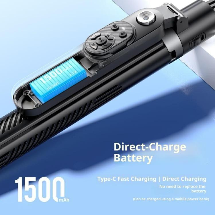 Q625MF For Live Streaming 1.82m Extendable Selfie Stick AI Smart Tracking Auto Open Tripod, Q625MF