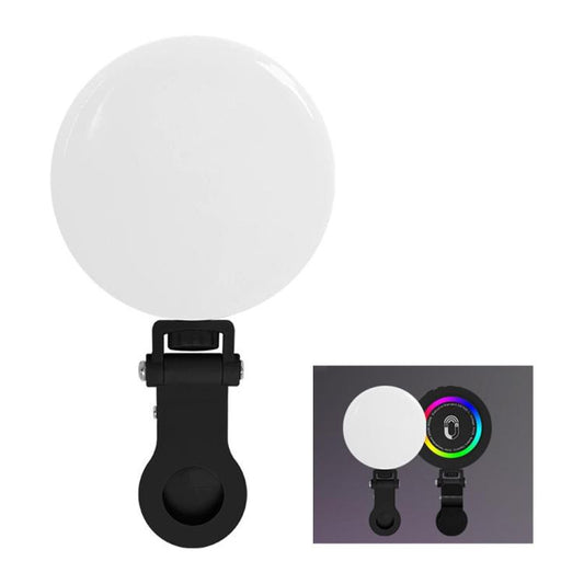 MJ-23 For Selfie Live Streaming RGB Mini LED Fill Light Portable Magnetic Clip-on Lamp, MJ-23