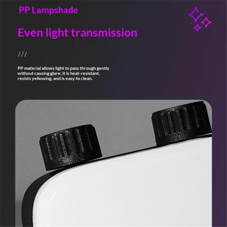 K-31 For Photography Live Streaming 84-LED Clip-on Fill Light 3 Color Temperature Dimmable, K-31