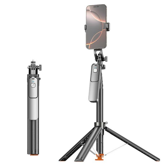 T03 1.96m Selfie Stick Auto-Open Tripod 360 Degree Panoramic Head Bluetooth-compatible Remote for Travel, T03