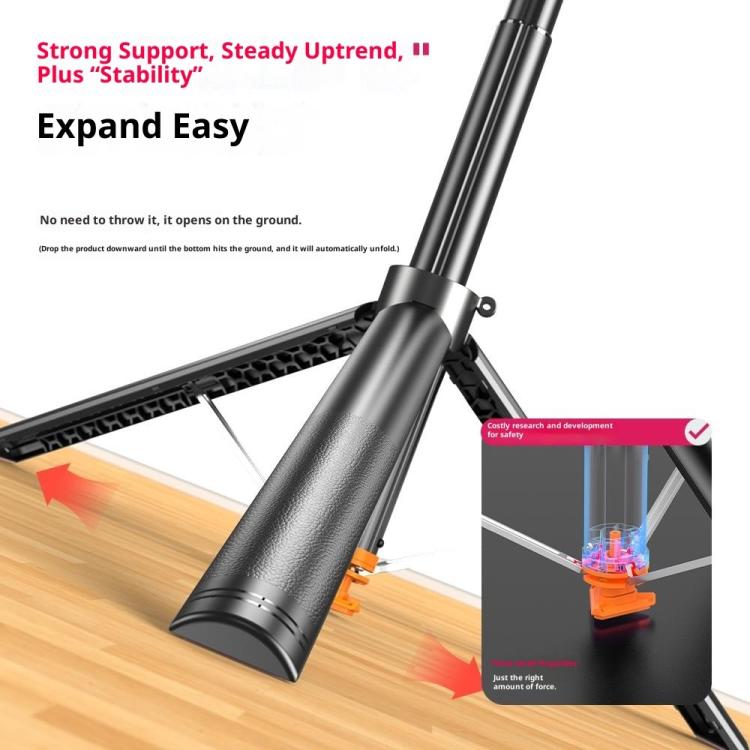 T03 1.96m Selfie Stick Auto-Open Tripod 360 Degree Panoramic Head Bluetooth-compatible Remote for Travel, T03