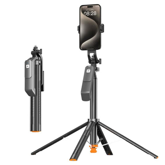 T04 1.77m Selfie Stick Tripod 360-Degree Pan-Tilt Head 1 / 4 Thread Mount for Smartphone Action Camera, T04