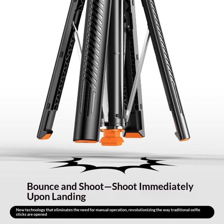 T04 1.77m Selfie Stick Tripod 360-Degree Pan-Tilt Head 1 / 4 Thread Mount for Smartphone Action Camera, T04