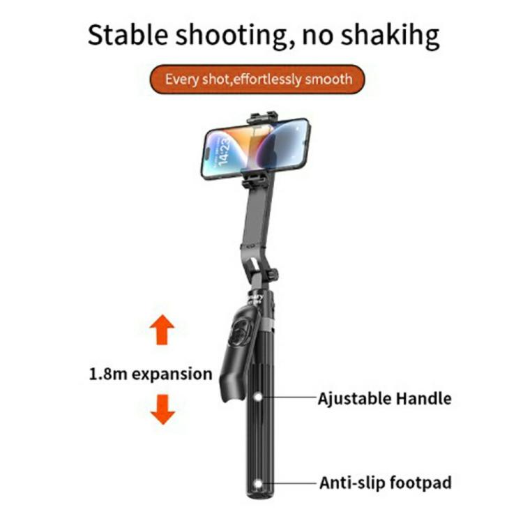 JMARY KT-299 1.8m AI Face Tracking Selfie Stick 360 Rotation Tripod with Remote Control, KT-299