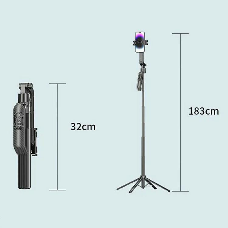 JMARY KT-299 1.8m AI Face Tracking Selfie Stick 360 Rotation Tripod with Remote Control, KT-299
