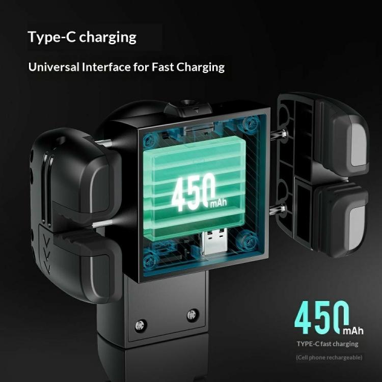 Q51 AI Tracking Selfie Stick Gimbal Stabilizer with RGB Fill Light Gesture Control Tripod for Vlogging Live Streaming, Q51