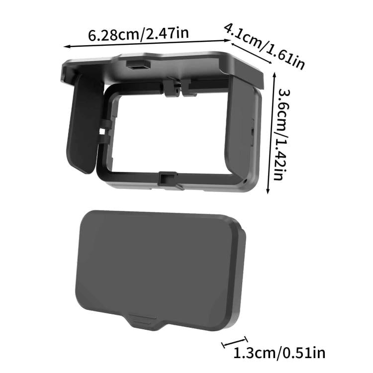 Screen Sun Hood Guard Foldable Screen Monitor Cover Protector, For DJI Osmo Pocket 4P / 4 / 3