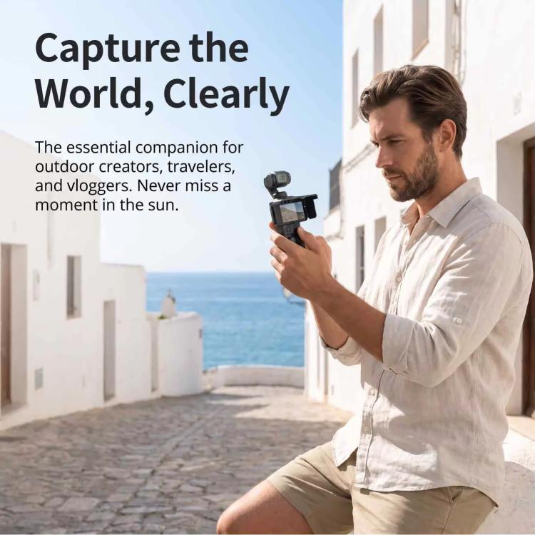 Screen Sun Hood Guard Foldable Screen Monitor Cover Protector, For DJI Osmo Pocket 4P / 4 / 3