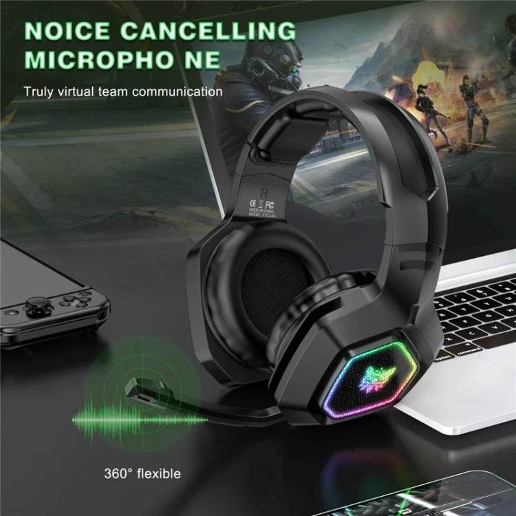 ONIKUMA B100 RGB Light 2.4G Wireless BT5.3 / Wired Over-ear Headset