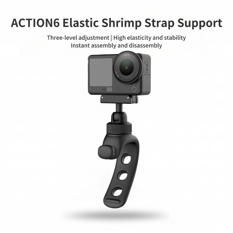 Universal Bracket Elastic Strap Cycling Fixed Mount, For DJI Osmo Action 6