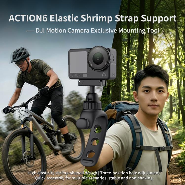 Universal Bracket Elastic Strap Cycling Fixed Mount, For DJI Osmo Action 6