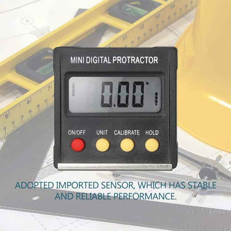 RZ2010 360 Degree Mini Digital Protractor Inclinometer Electronic Level Box Magnetic Base Measuring Tools