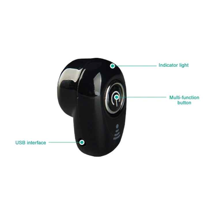 S650 Second Generation Charging Base Mini Bluetooth Earphone Wireless Earbuds Business Invisible Handsfree In-Ear Earphones with Mic