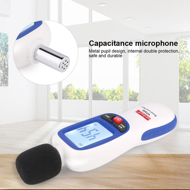 WT85B Sound Level Meter Digital Decibel Meter Digital Noise Meter Environmental Noise Tester, WT85B Black, WT85B White