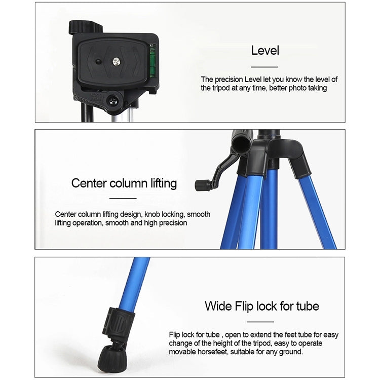 Portable Phone Live Selfie 3366 Tripod Stand DV SLR Camera Self-timer Full Light Bracket, 3366 1.4m