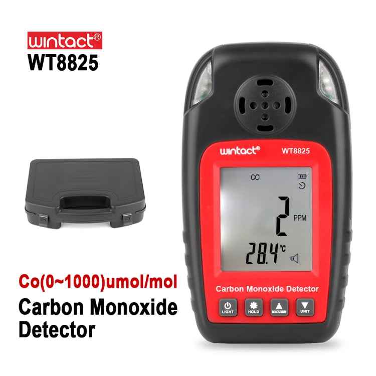 WINTACT WT8825 Carbon Monoxide Detector Independent CO Gas Sensor Warning-up High Sensitive Poisoning Alarm Detector