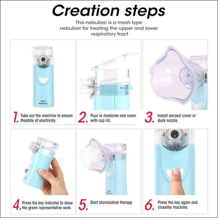 RZ823 Health Network Nebulizer Handheld Household Child Adult Asthma Inhaler Mini Care Inhalation Ultrasonic Nebulizer