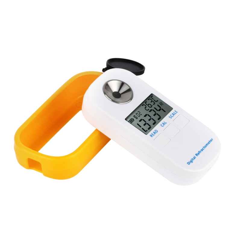 DR401 Digital Display Refractometer Brix 0-50% Alcohol Range 0~22% Refractometer Beer Wine Fruit Grape Sugar Saccharimeter